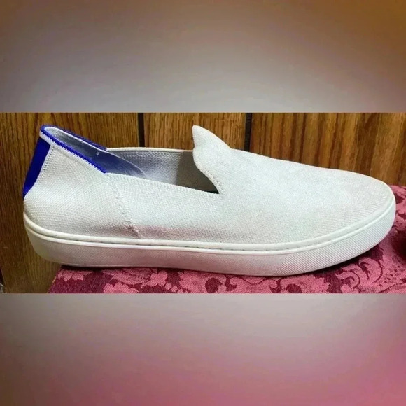 Woman ROTHY’S White Original Slip On Sneaker Shoe Sz 7.5 - Picture 10 of 12